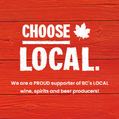 Test reading " Choose Local and We are a PROUD supporter of BC's LOCAL wine, spirits, and beer producers!